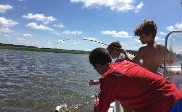 Kids Fishing May River