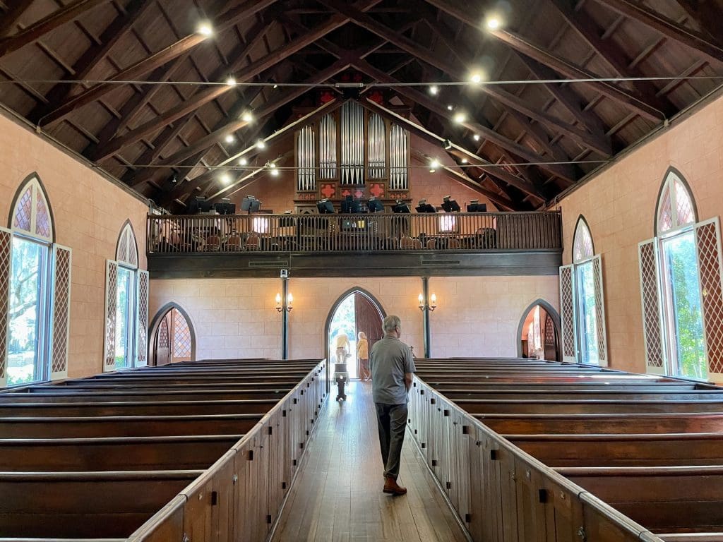 Inside Historic Church of the Cross Bluffton
